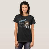 T-shirt Je m'en fiche complètement Déclaration de chat si (Devant entier)