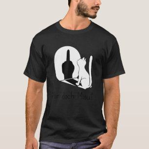 T-shirt Je m'en fiche de moi, mais miaou