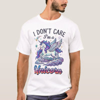 Je M'en Fous Je Suis Licorne Ailes Nuages