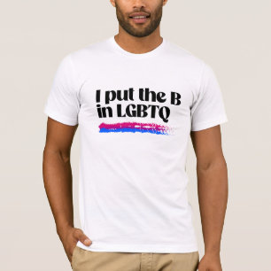 T-shirt Je mets le B dans LGBTQ