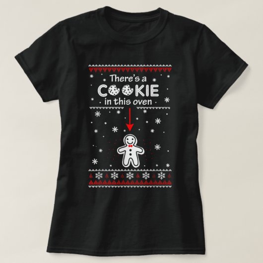 T-shirt Je mets un biscuit dans ce four Il y a un biscuit (Design devant)