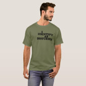 T-shirt Je m'identifie comme Disturbed (Devant entier)