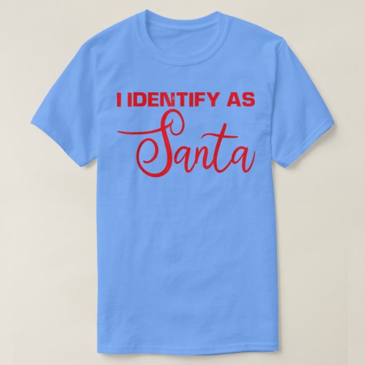 T-shirt Je M'Identifie Comme Père Noël (Design devant)