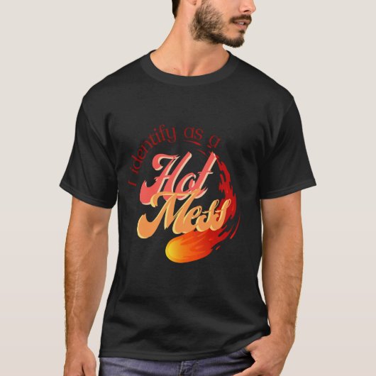 T-shirt Je m'identifie comme un jeu d'Humours hot - Fun Pr (Devant)