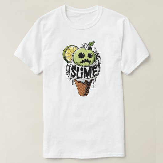 T-shirt Je mignonne, mignonne cri de glace (Design devant)