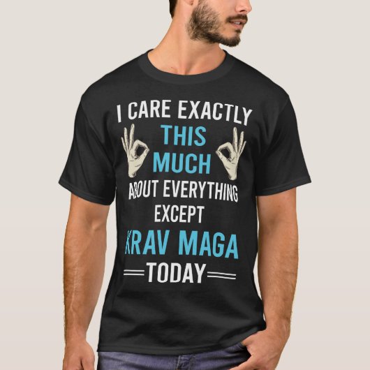 T-shirt Je M'Intéresse À propos de Krav Maga (Devant)