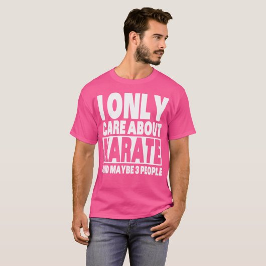 T-shirt Je M'Occupe Seulement Du Karate Funny Sarcastique (Devant entier)