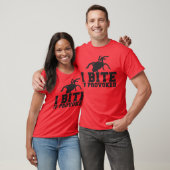 T-shirt Je mords si conception PROVOQUÉE d'attaque de (Unisexe)