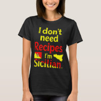 Je n’ai pas besoin de recettes, je suis sicilien
