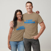 T-shirt Je n'ai attrapé la bronchite et ne suis pas (Unisexe)