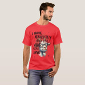 T-shirt Je n'ai aucune idée de chèvre (Devant entier)