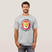 T-shirt Je n'ai jamais pensé que les léopards mangeraient  (Devant entier)