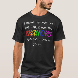 T-shirt Je N'Ai Ni La Patience Ni Les CRAYONS À Epl