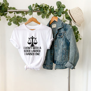 T-shirt Je n'ai pas besoin d'un bon avocat-avocat-diplôme-