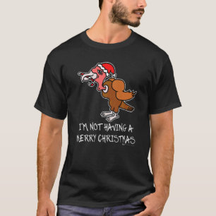 T-shirt Je n'ai pas de dîner de Noël anti