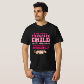 T-shirt Je n'ai pas de fille préférée en droit (Devant entier)