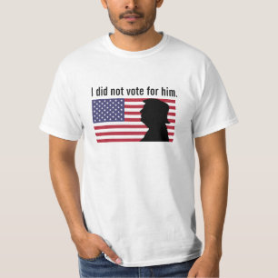 T-shirt Je n'ai pas voté pour Trump