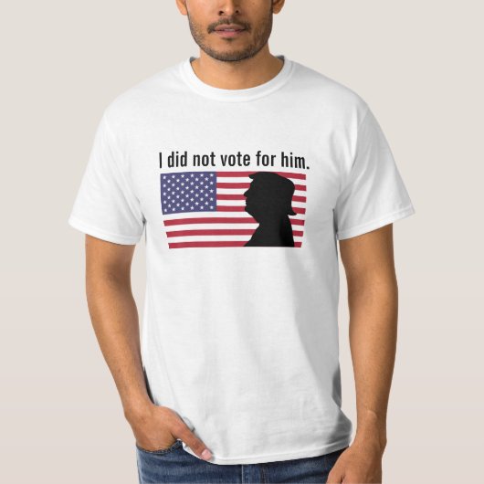 T-shirt Je n'ai pas voté pour Trump (Devant)
