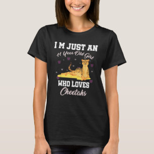 T-shirt Je n'ai que 11 ans fille qui aime la naissance des