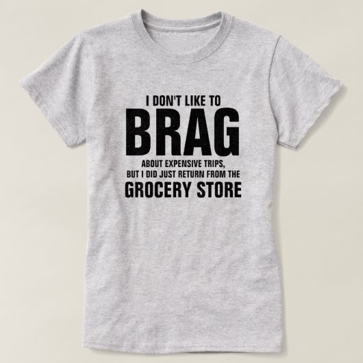 T-SHIRT JE N'AIME PAS BRAG (Design devant)
