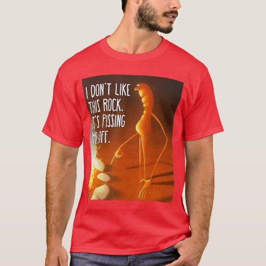 T-shirt Je n'aime pas ce Rock Marcus le ver (Devant)