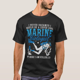 T-shirt Je N'Aimerais Jamais Aimer Marine Science Marin