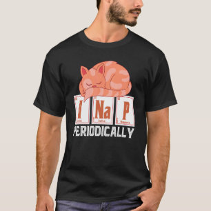 T-shirt Je Nap Périodiquement Animaux Animaux Mélange Chat