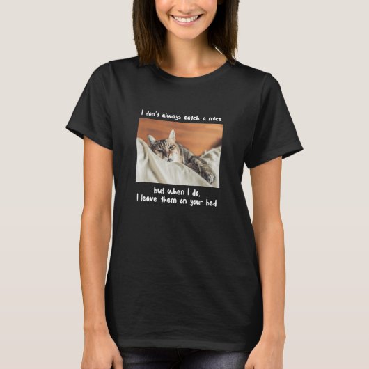 T-shirt Je n'attrape pas toujours un mème de souris animal (Devant)