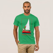 T-shirt Je naviguerais plutôt avec Père Noël à Noël (Devant entier)