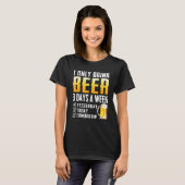 T-shirt Je Ne Bois Que De La Bière (Devant entier)