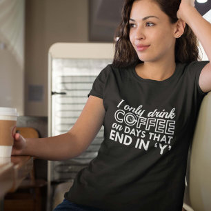 T-shirt Je Ne Bois Que Du Café