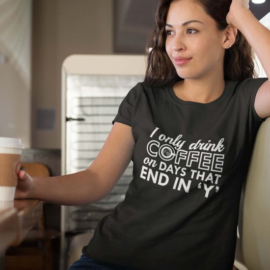 T-shirt Je Ne Bois Que Du Café