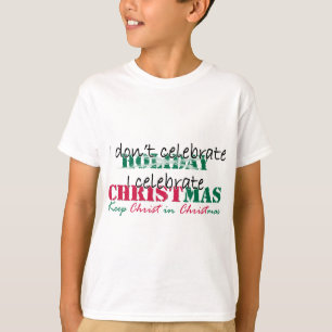 T-shirt Je ne célèbre pas des vacances