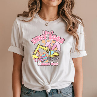 T-shirt Je ne chasse pas les oeufs - Je les excite