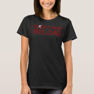 T-shirt Je ne cours pas je recharge drôle sarcastique dire