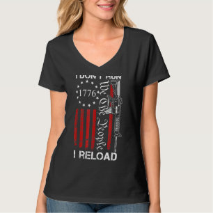 T-shirt Je ne cours pas Je recharge Usa Nous les gens Ar15