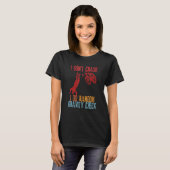 T-shirt Je ne crasse pas Je fais Random Gravity Checks Dir (Devant entier)