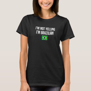 T-shirt Je ne crie pas je suis brésilien Brésil