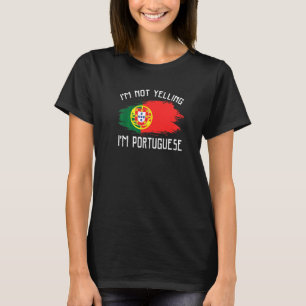 T-shirt Je Ne Crie Pas Je Suis Portugais Fierté Du Portug