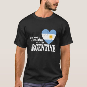 T-shirt Je ne crie pas Je suis un souvenir de drapeau arge