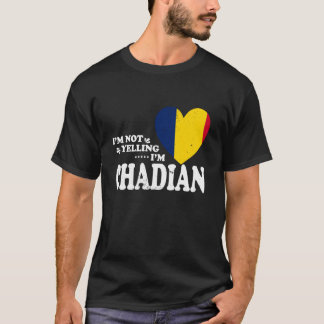 T-shirt Je ne crie pas, je suis un souvenir de drapeau tch