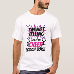 T-shirt Je ne crie pas que c'est ma voix d'entraîneur