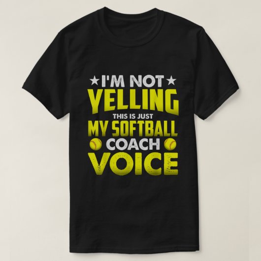 T-shirt Je Ne Dis Pas Que C'Est Juste Mon Coach De Softbal (Design devant)
