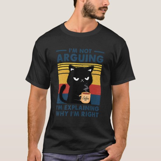 T-shirt Je ne discute pas, j'explique simplement pourquoi (Devant)