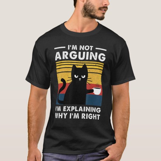 T-shirt Je ne discute pas, j'explique simplement pourquoi (Devant)