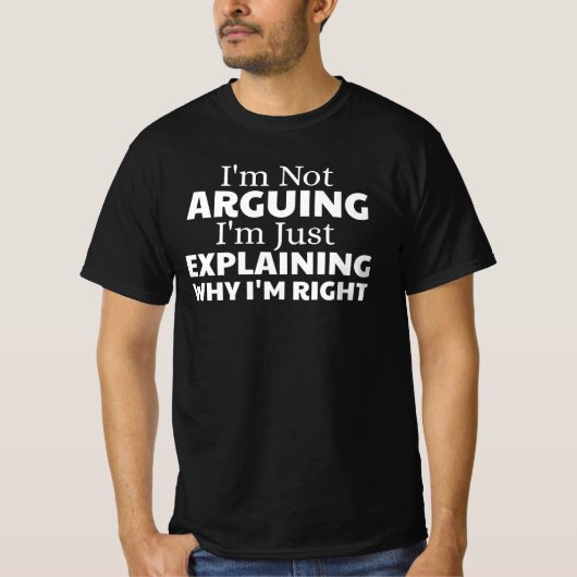 T-shirt je ne discute pas, j'explique simplement pourquoi (Devant)