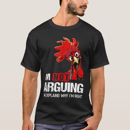 T-shirt Je ne discute pas, j'explique simplement pourquoi (Devant)