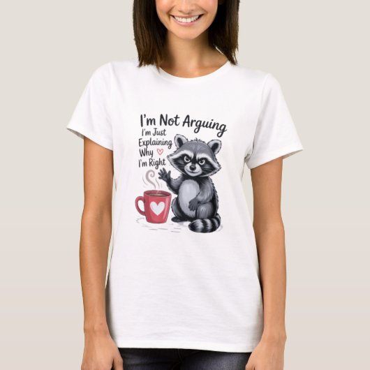 T-shirt Je ne discute pas, j'explique simplement pourquoi  (Devant)