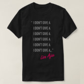 T-shirt Je Ne Donne Pas A - Lisa Ajax (Design devant)