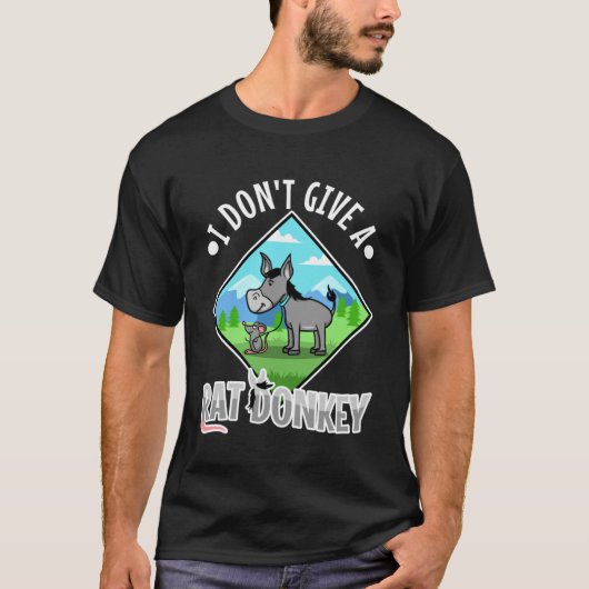 T-shirt Je ne donne pas d'âne de rat (Devant)